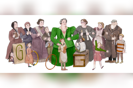google-Doodle vom 16.3.2021: Bild von Sidonie Werner, Künstlerin Lihie Jacob